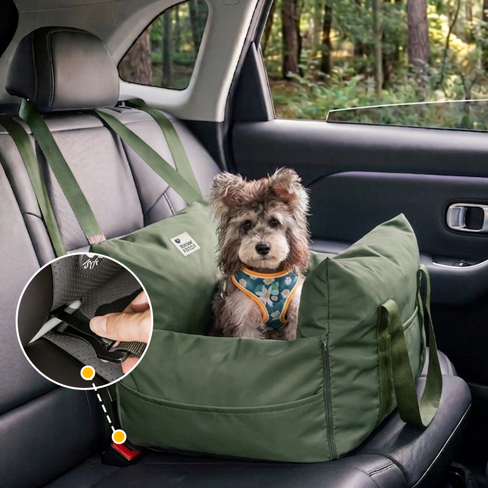 Waterproof ISOFIX Dog Car Seat Bed - First Class