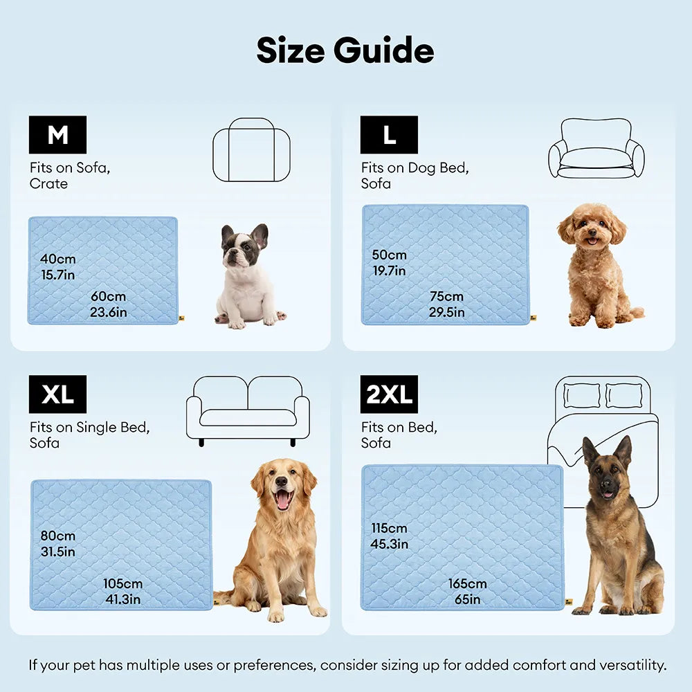 Double-Sided Cooling Dog Blanket - Chill Nest