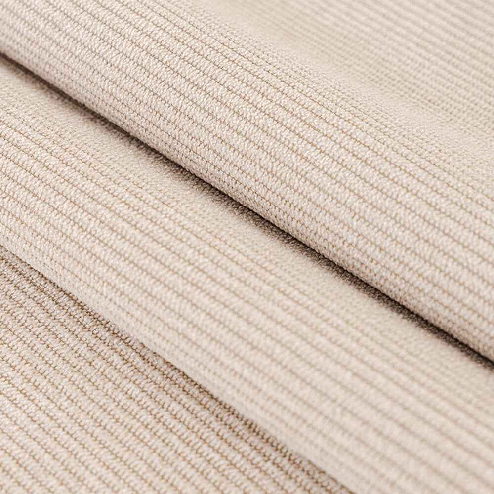 All-Season Waterproof Anti-Scratch Soft Corduroy Sofa Cover with Pom-poms