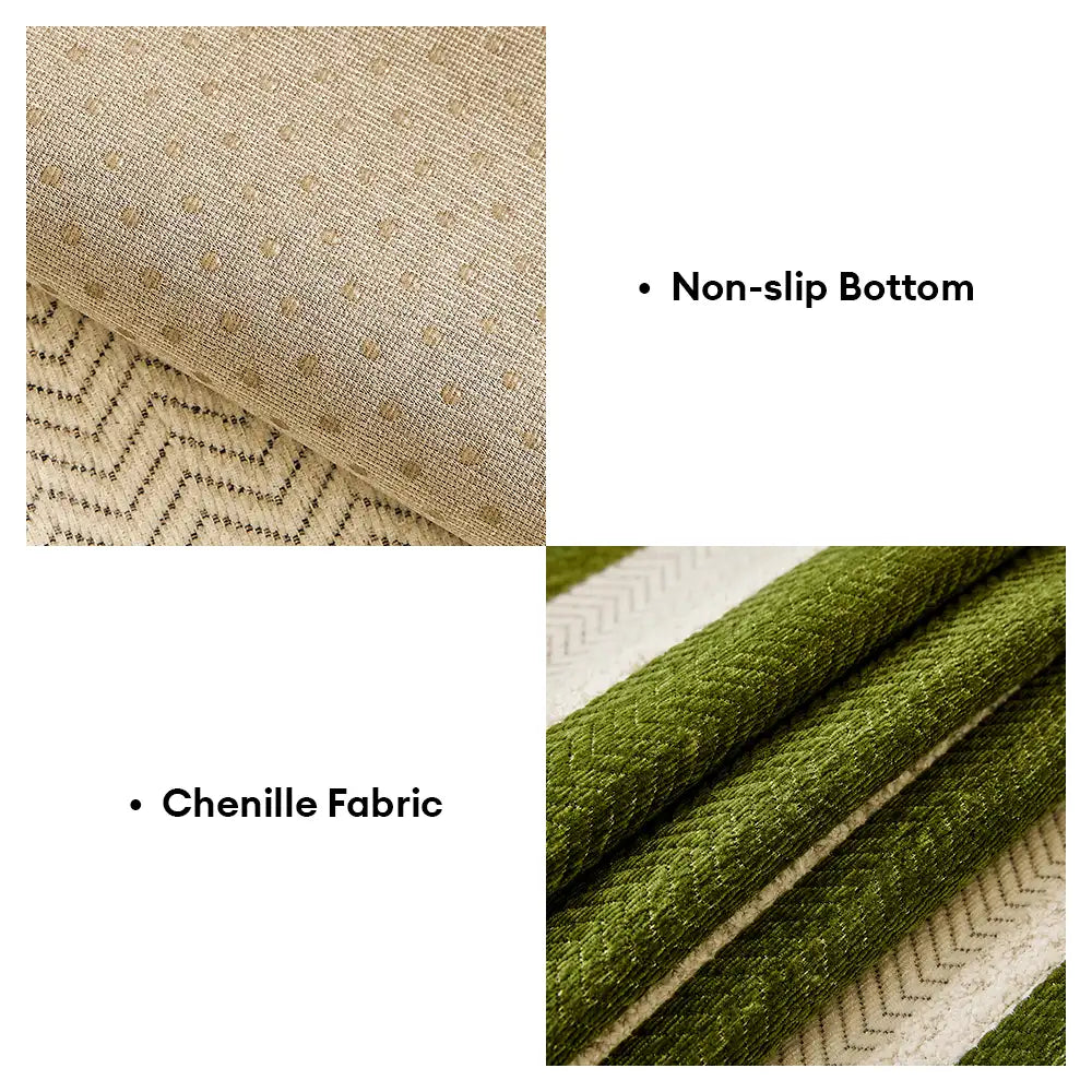 Vintage Striped Chenille Non-Slip Sofa Cover