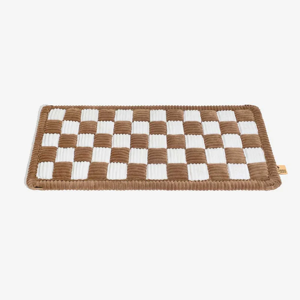Cosy Plaid Non-Slip Dog Bed Mat for Car Seat Extender
