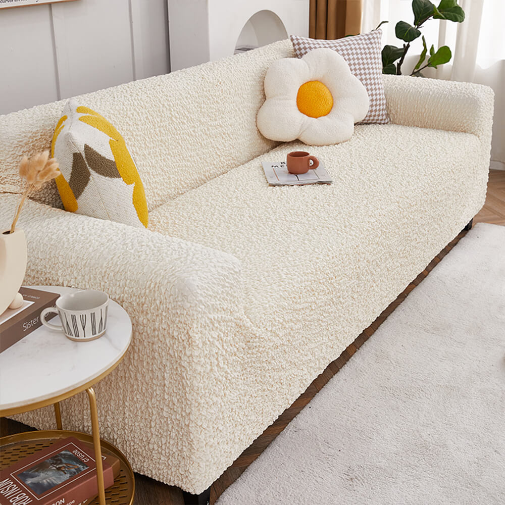 All-Season Cloud Bubble Textured Stretch Full-Cover Sofa Cover
