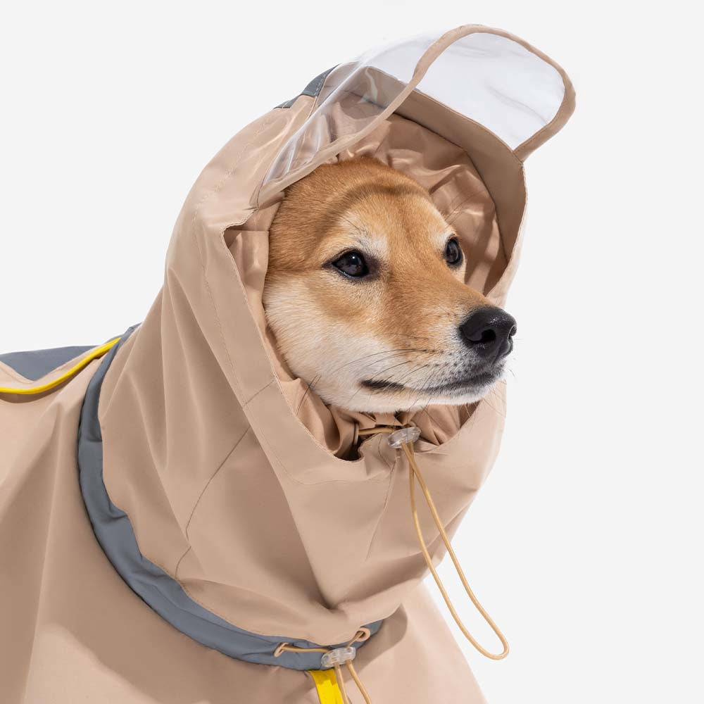 Adjustable Reflective Waterproof with Pocket Dog Raincoat Human Matching -Stay Dry