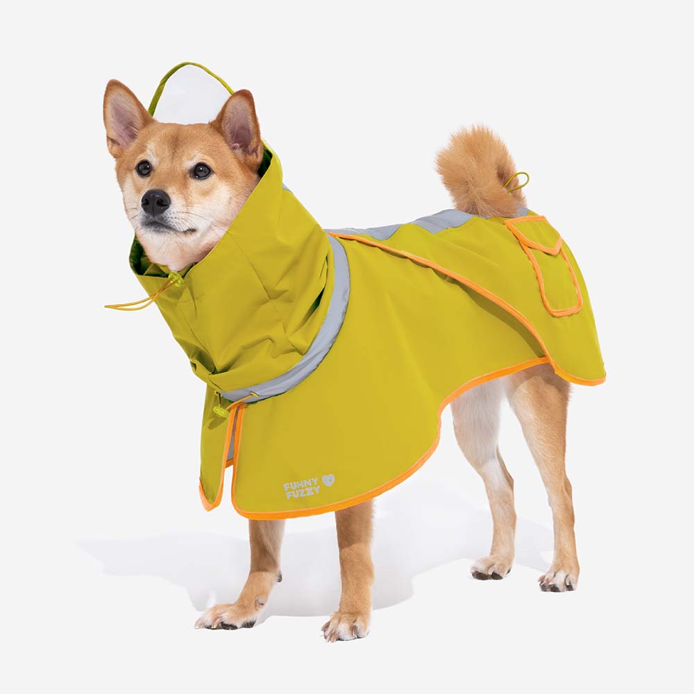 Adjustable Reflective Waterproof with Pocket Dog Raincoat Human Matching -Stay Dry