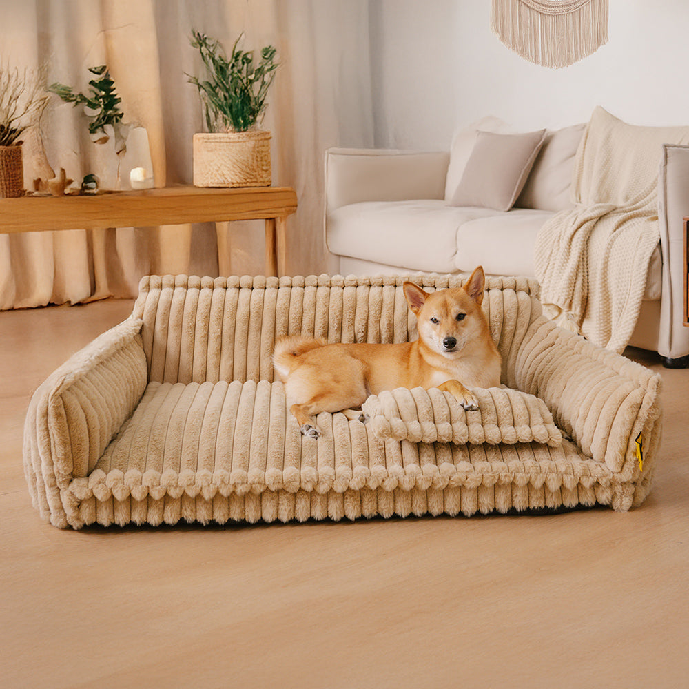 Large Washable Fluffy Orthopaedic Soft Dog Pillow Dog Sofa Bed - Home Office