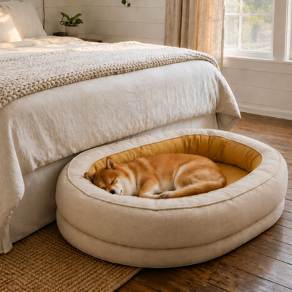 Orthopaedic Machine Washable Dog Bed Calming Bed - Donut