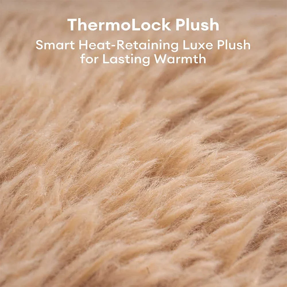 Luxe Faux Leather&Plush Removable Sponge Orthopaedic Dog Bed - WarmRest