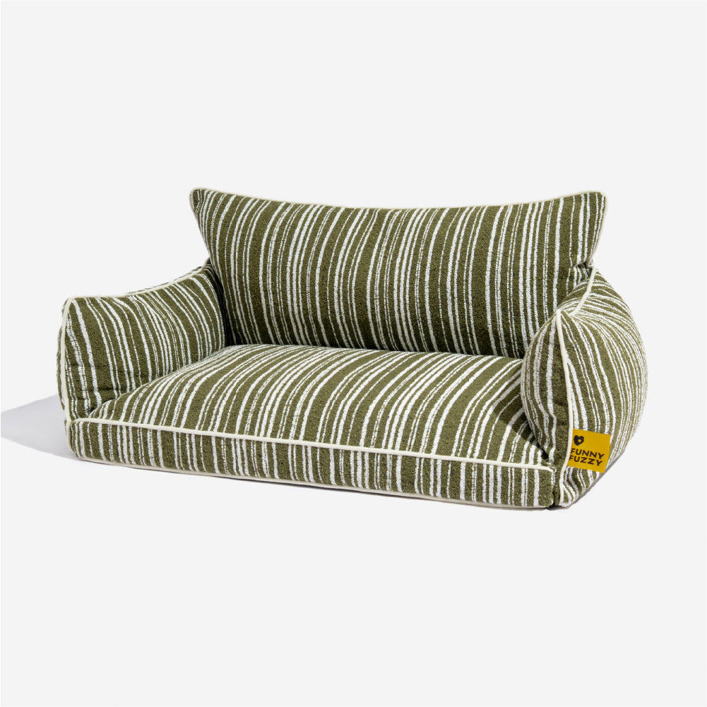 Orthopedic All-season Dog Sofa Bed Boucle Dog Bed - Funnyfuzzy SnugNest
