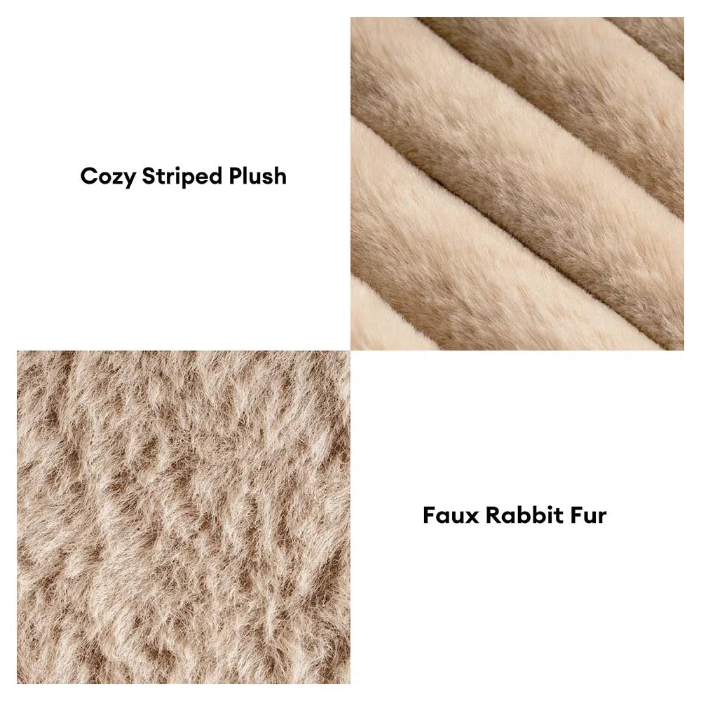 Mini Plush Home-Style Backrest Orthopaedic Bed for Small Dogs - TinyNest