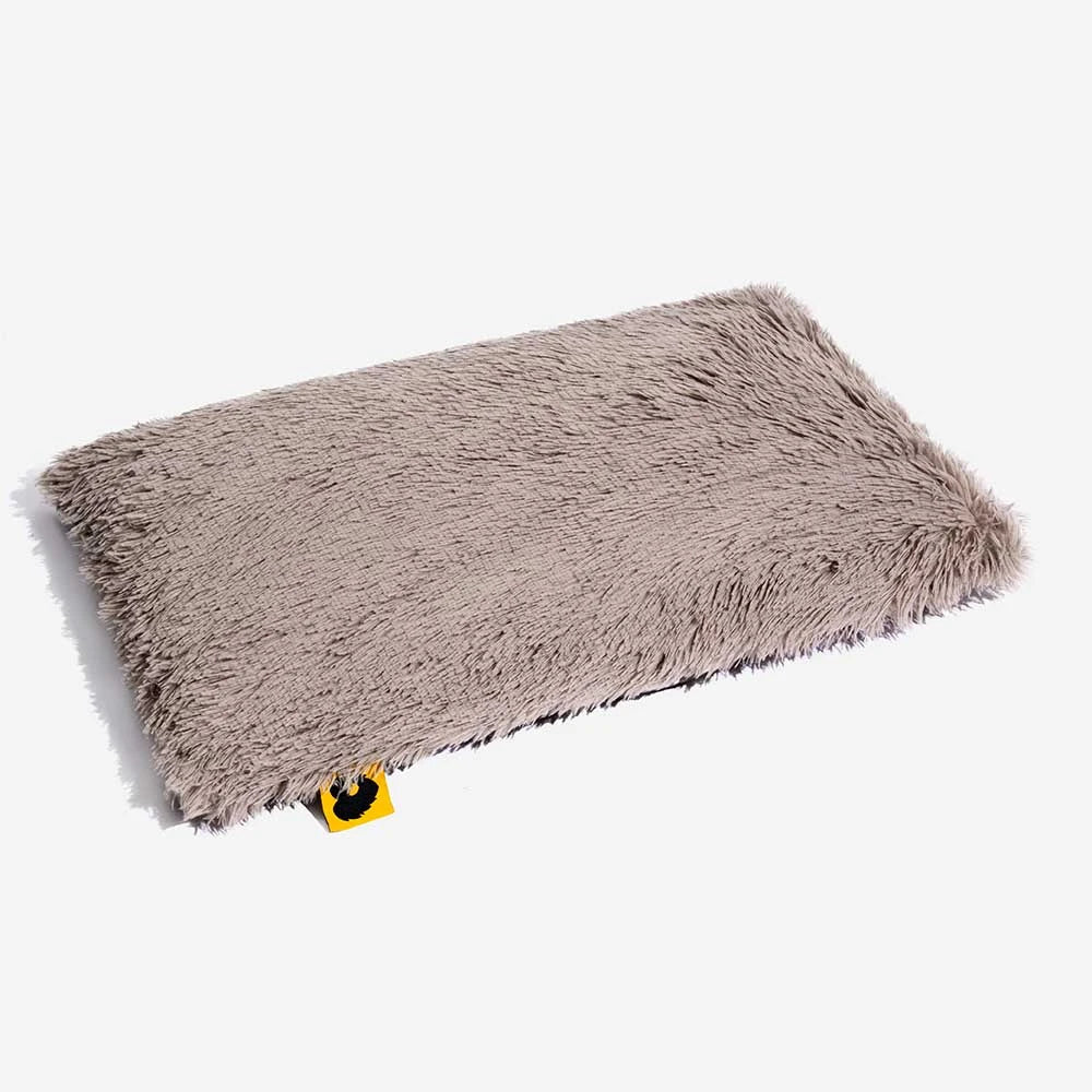 Classical Plaid Dual-Sided Removable Plush Calming Dog Mat