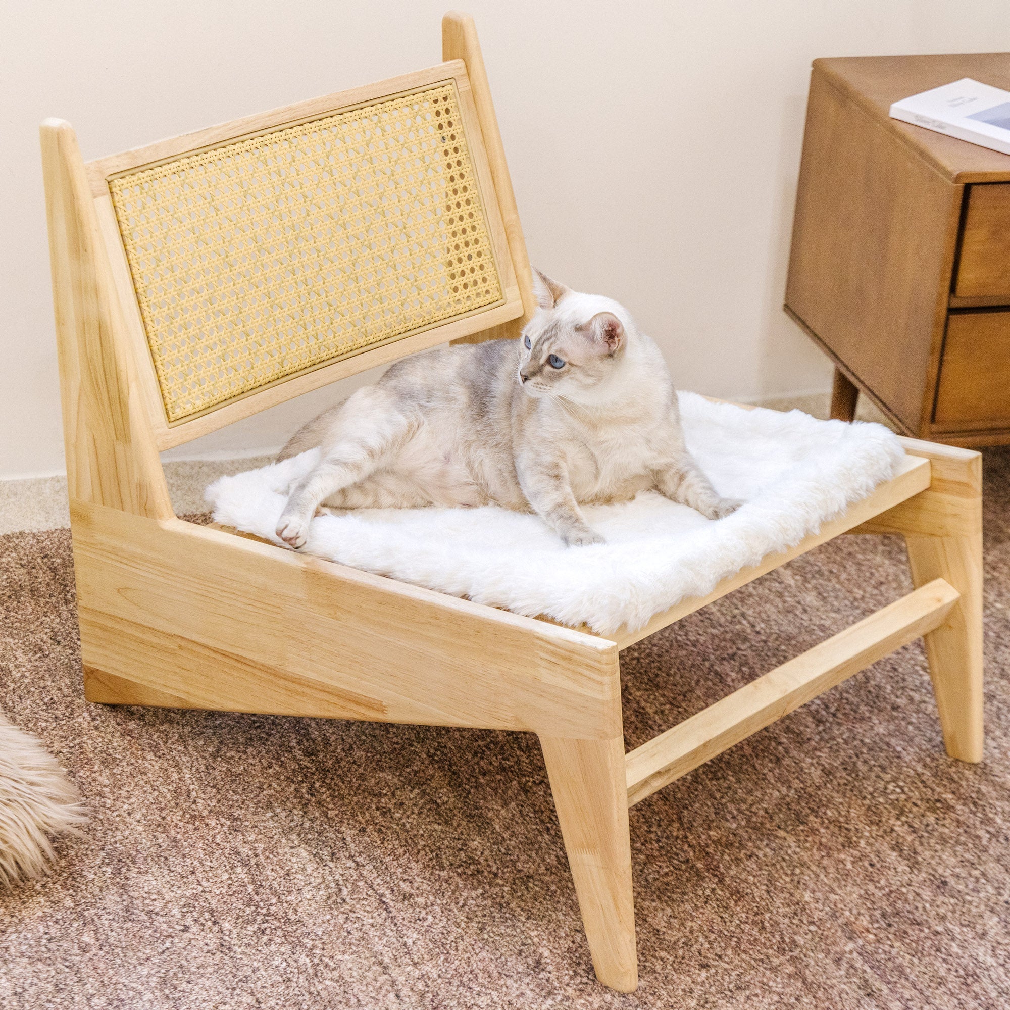 Fluffy Plush Faux Fur Warm Pet Mat Non-slip Sofa Cover