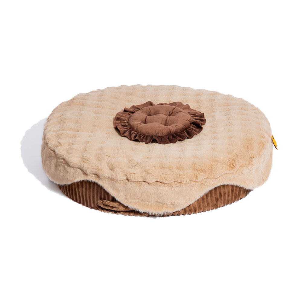 Fluffy Cake-Shaped Detachable Plush Orthopaedic Pet Bed – DreamBake