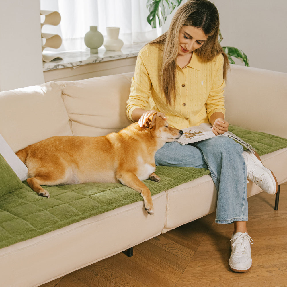 Scratch-proof All-season Stain-resistant Sofa Cover Mat - Retro