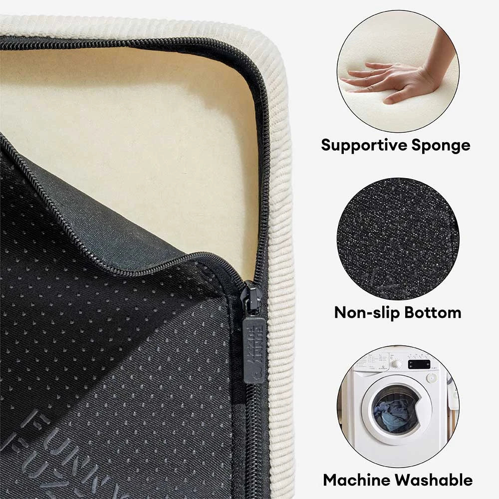 2 in 1 Fluffy Plush Sponge Detachable Pet Step&Bed - CreamyRamp