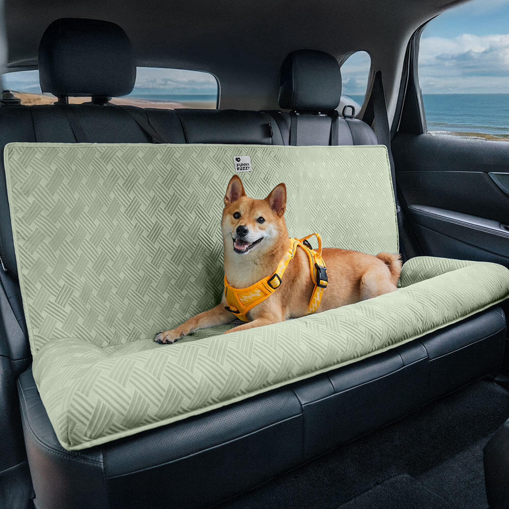 Cooling Travel Bolster Safety Back Seat Large Dog Car Seat Bed - Roadtrip