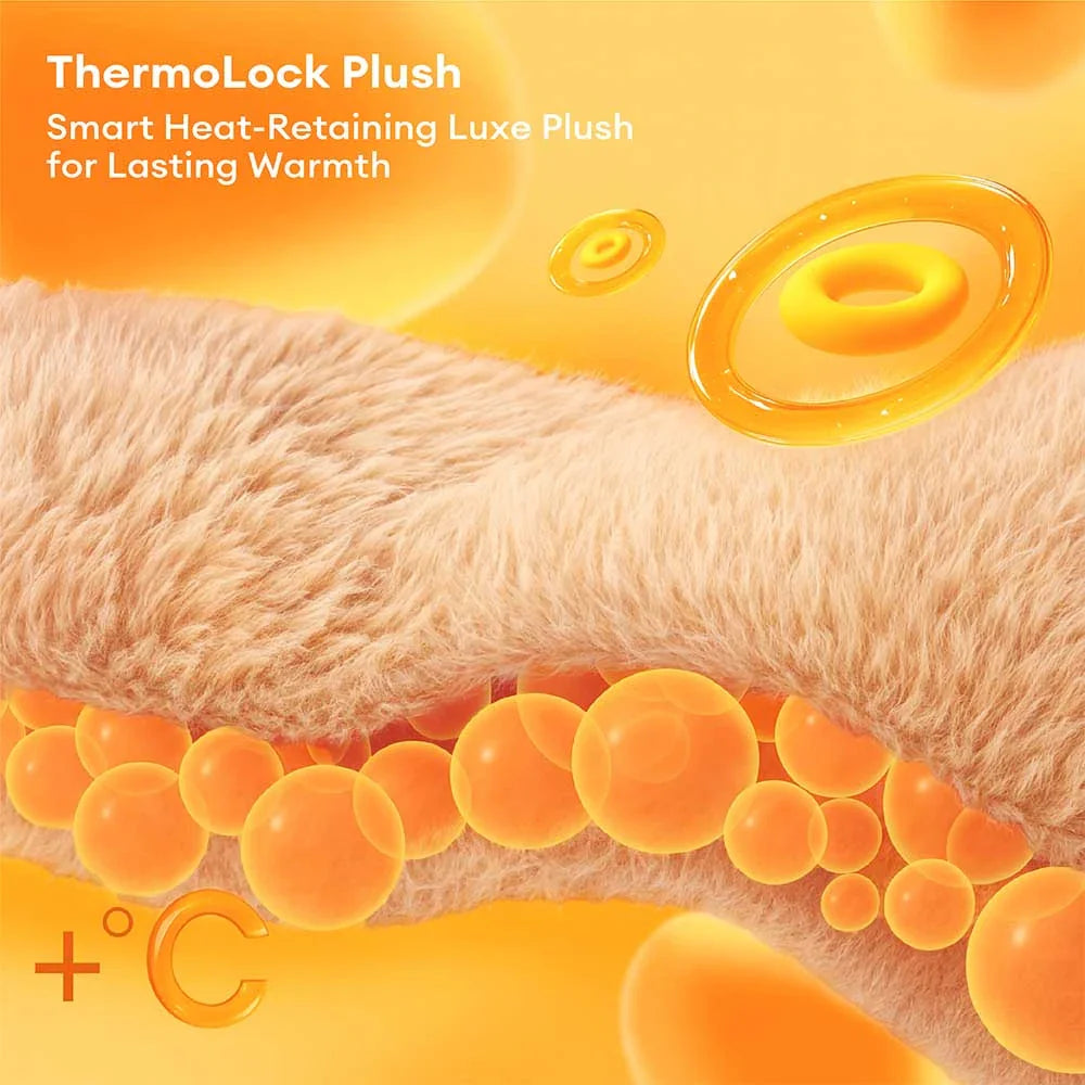 Luxe Faux Leather&Plush Removable Sponge Orthopaedic Dog Bed - WarmRest