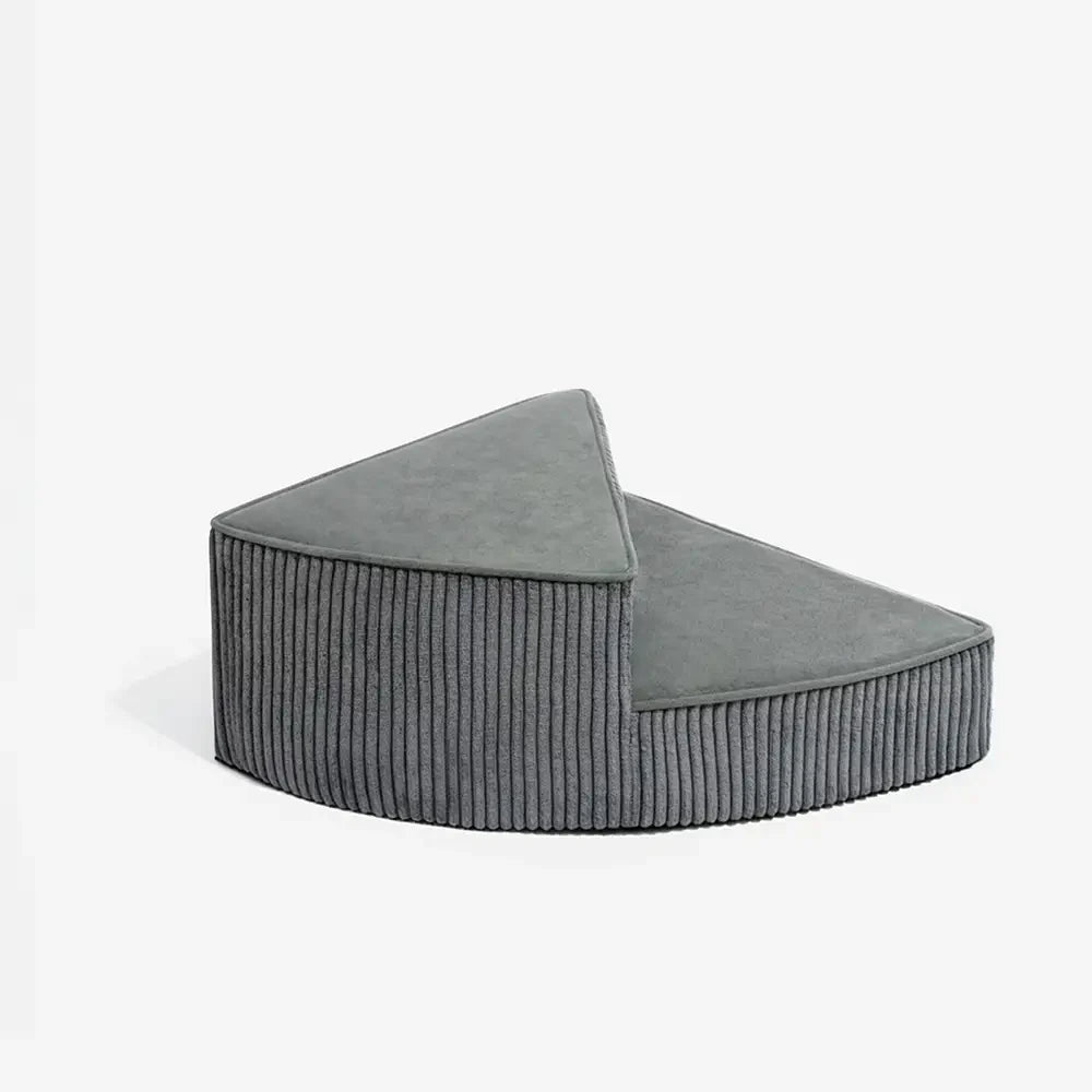 Cozy Corduroy Joint-Friendly Removable Spiral Pet Stairs - Pet-Friendly Bedroom
