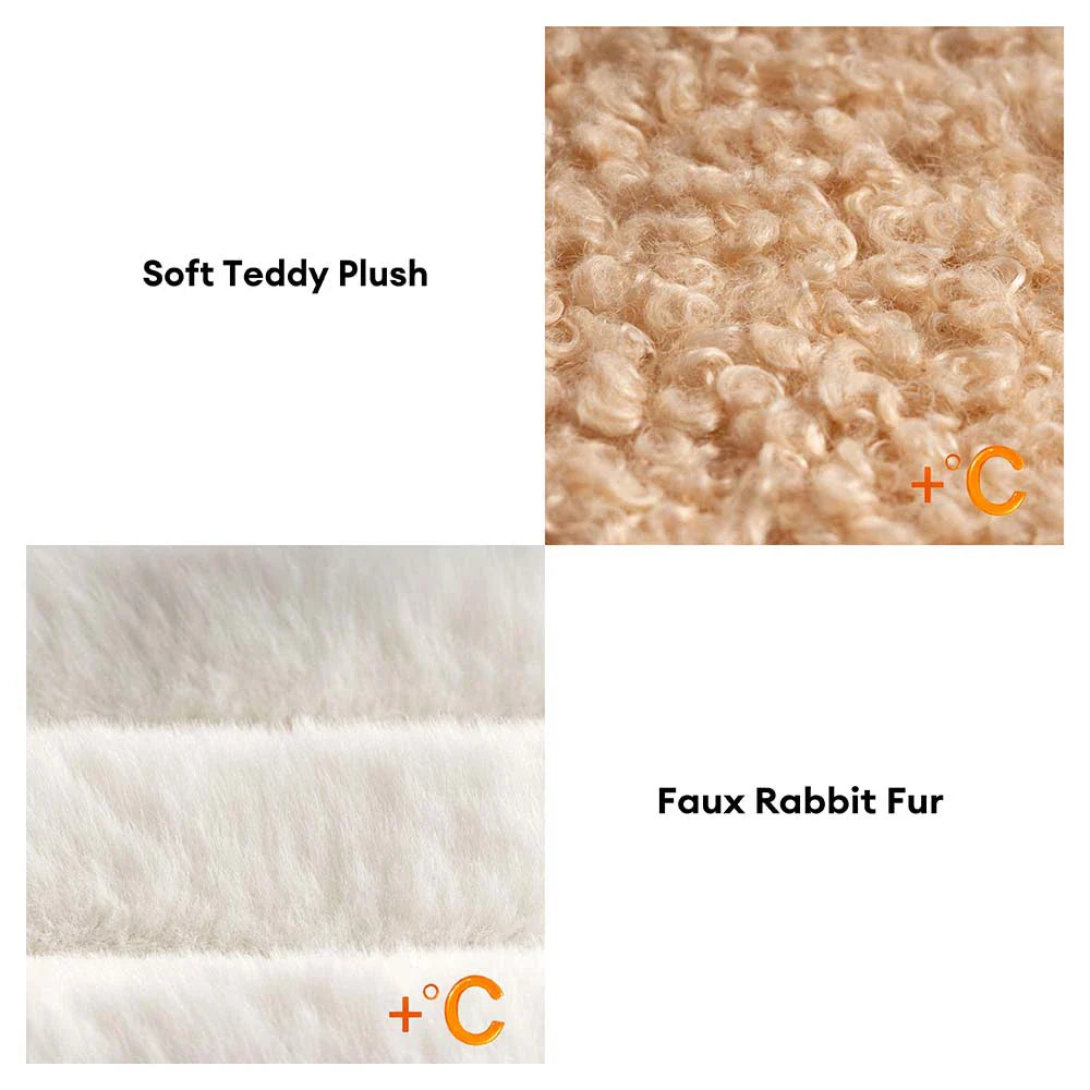 Comfy Plush Biscuit-Inspired Calming Dog Bed with Pillow – SweetNap