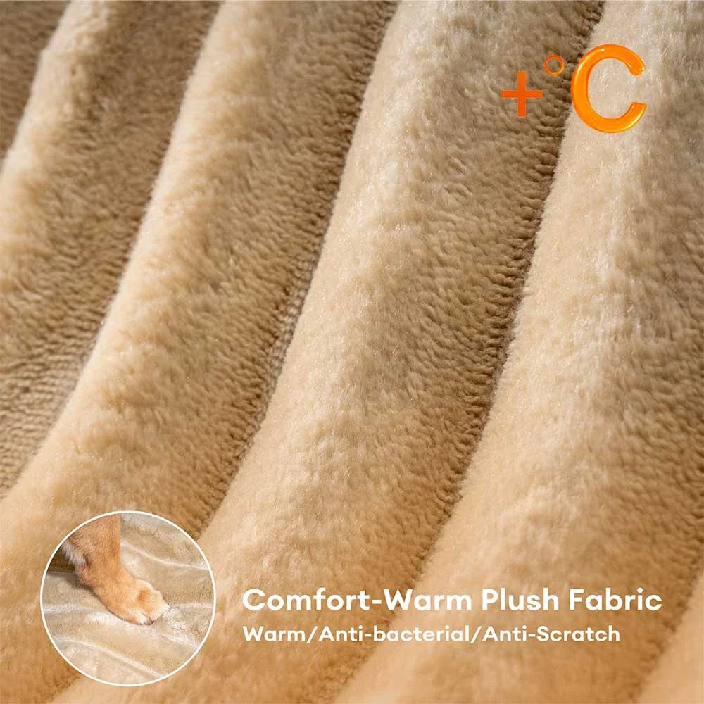 2 in 1 Fluffy Plush Sponge Detachable Pet Step&Bed - CreamyRamp