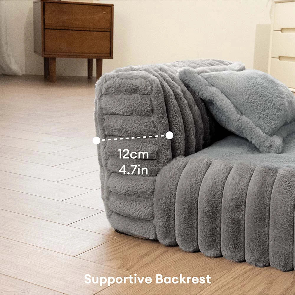 Mini Plush Home-Style Backrest Orthopaedic Bed for Small Dogs - TinyNest