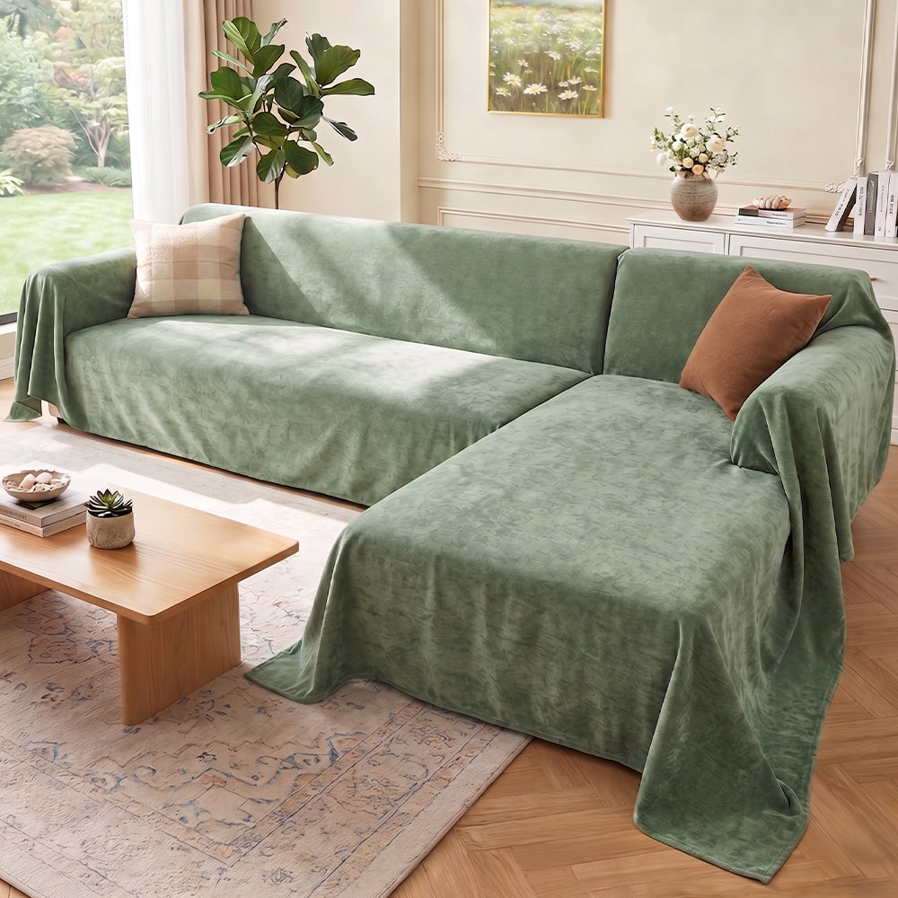 Soft and Waterproof Scratch-Resistant Non-Linting Throw Corner Couch Cover