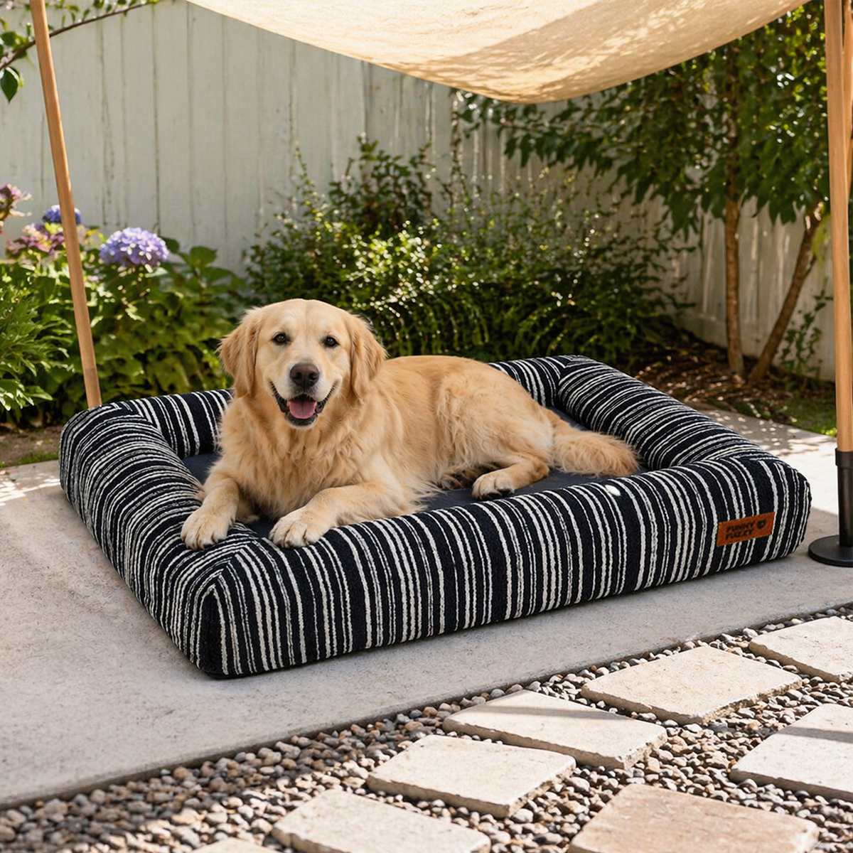 Orthopedic All-season Memory Foam Bolster Boucle Dog Bed - Funnyfuzzy SnugNest