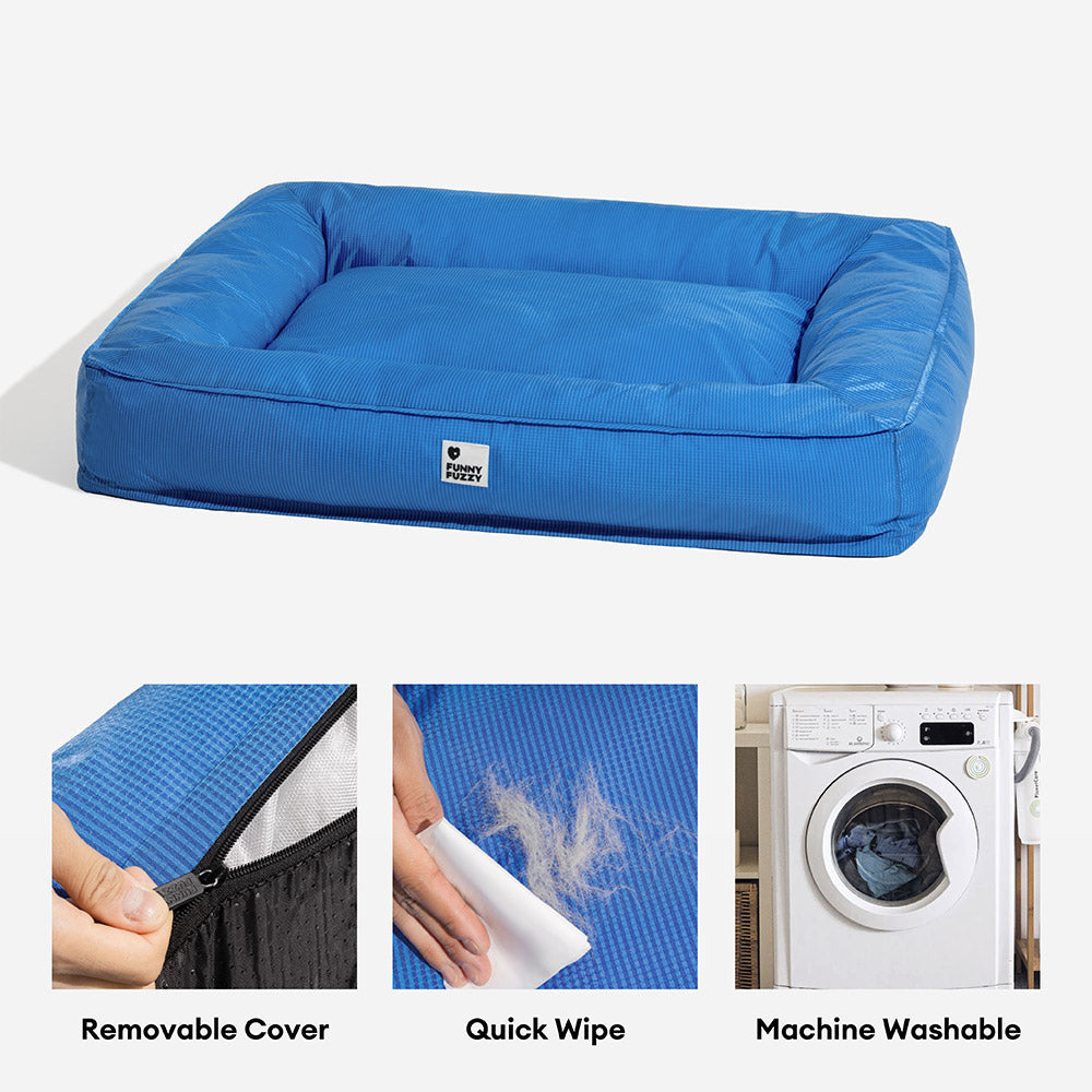 Fully Orthopedic Surround Support Waterproof Large Dog Bed - Pet-Friendly Bedroom