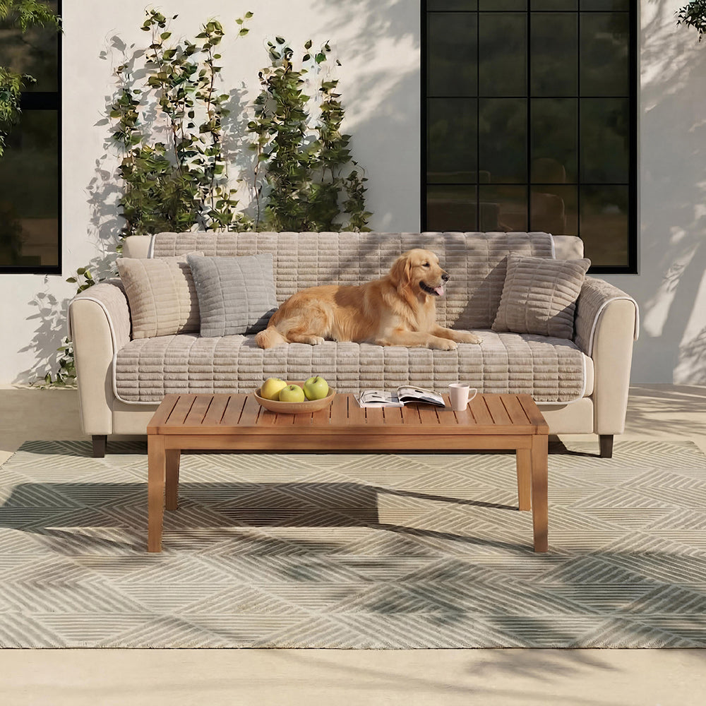 Waterproof One-Piece Cosy Flannel Sofa Protection Non-Slip Sofa Cover