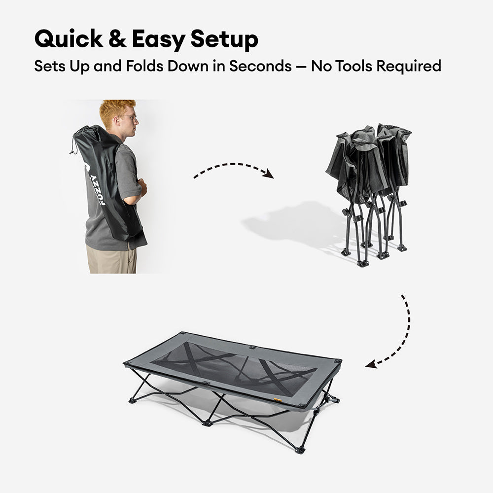 Cooling Foldable Elevated Outdoor Dog Bed-Urban Roaming