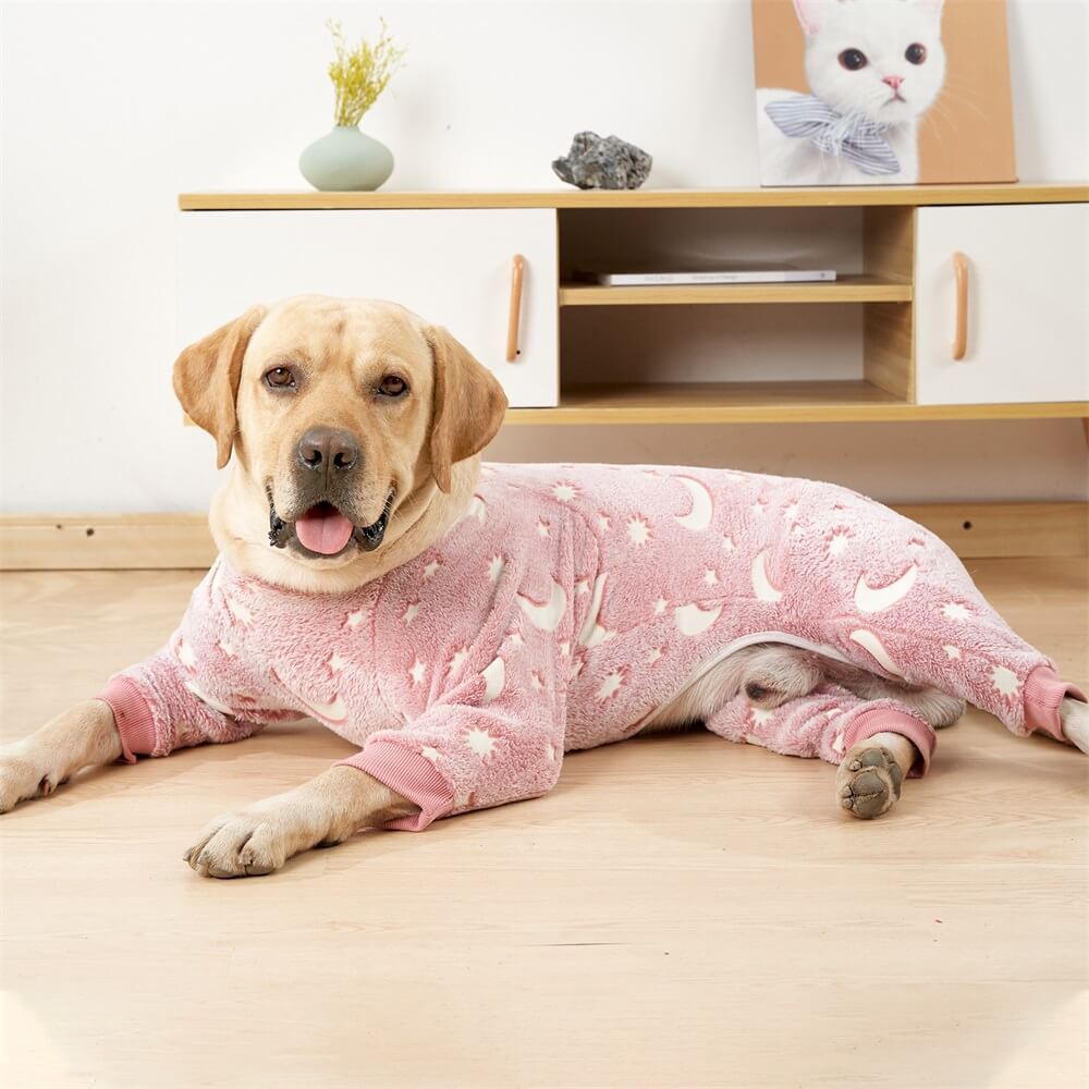 Soft and Cosy Moon & Stars Dog Pyjamas - Perfect for Year-Round Comfort Dog Clothes