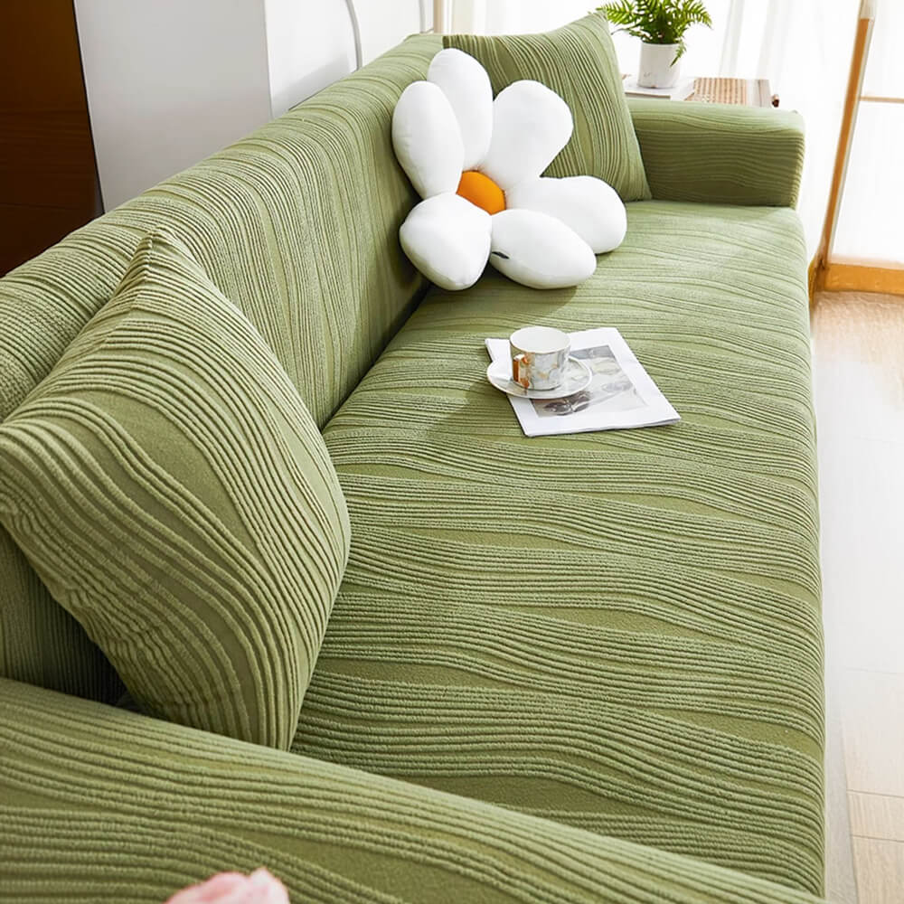 Jacquard Stretch Full-Coverage Armchair Covers Settee Covers Anti-scratch Sofa Cover