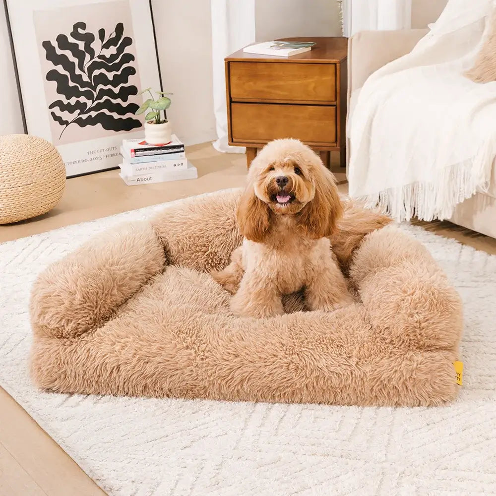 Plush Warm Removable Sponge Orthopaedic Dog Sofa Bed - FluffyHaven