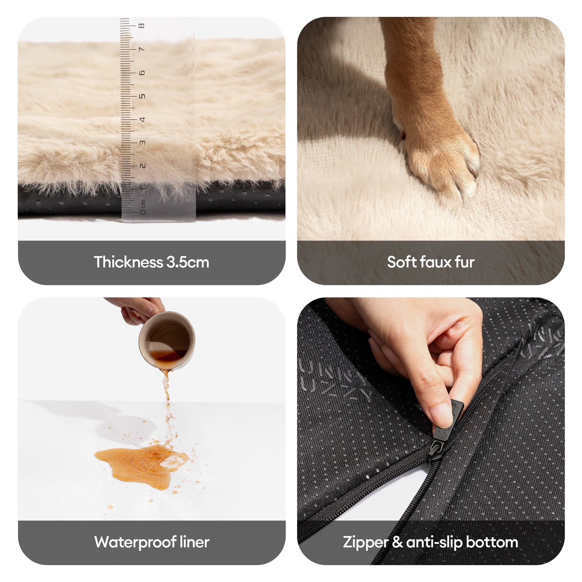 Cosy Plush Warm Washable and Portable Pet Mat - ThermoPad