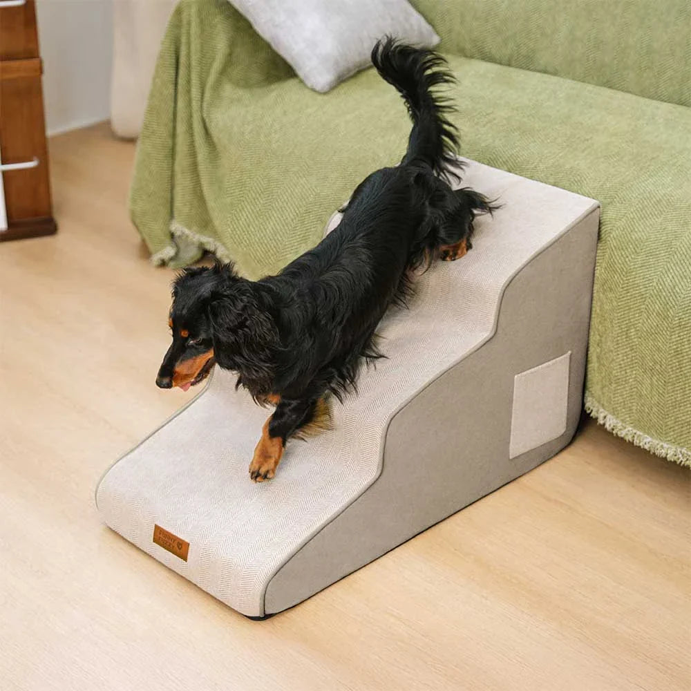 Chenille Extra Wide Non-Slip Removable Sponge Pet Steps - SafeRamp