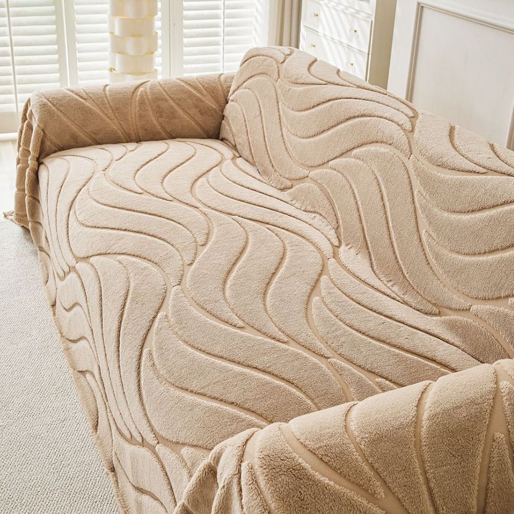 Pet-Friendly Soft Plush Textured Sofa Throw Sofa Cover