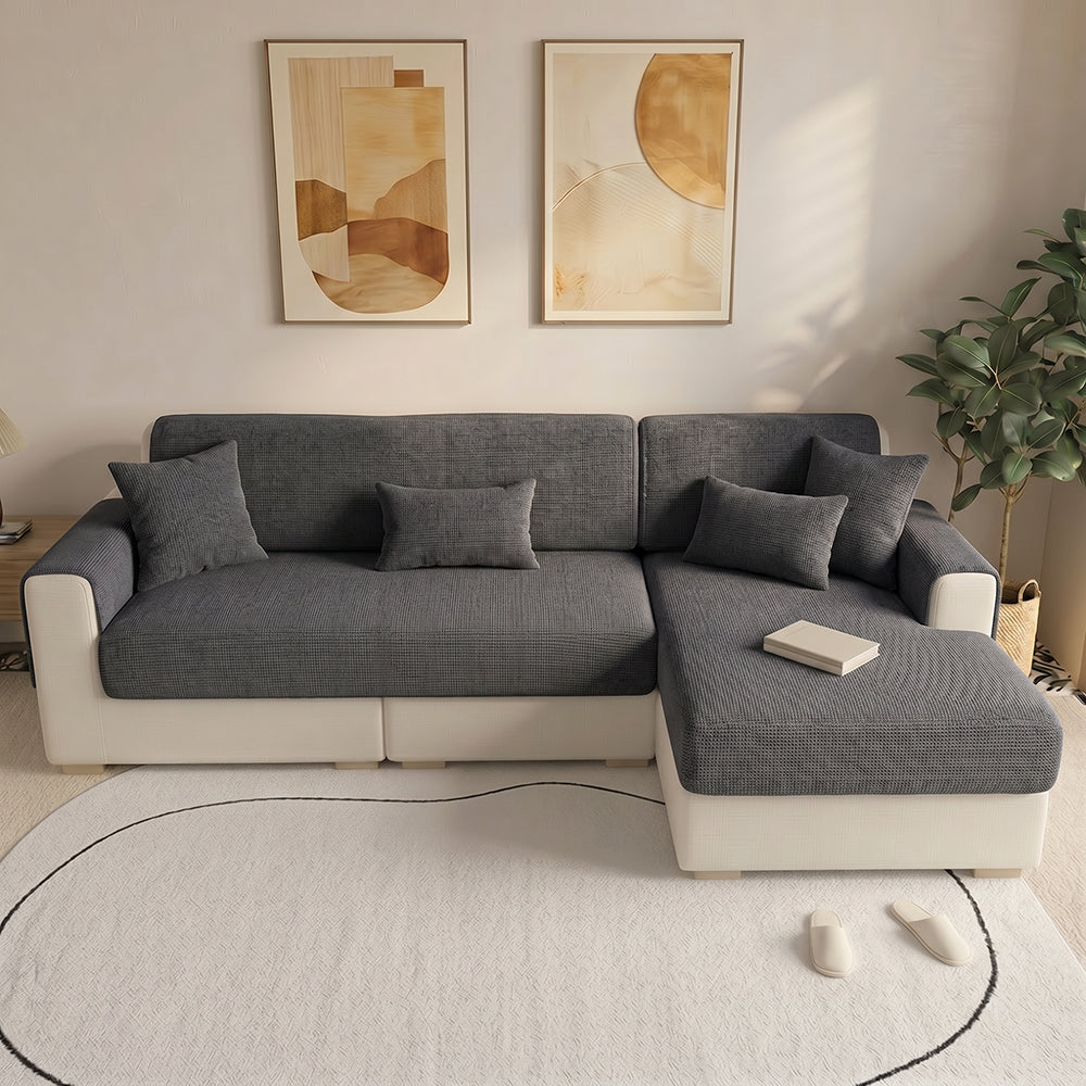 One-Piece Chenille Scratch-Resistant Durable Water-Repellent Stretch Non-Slip Corner Couch Cover