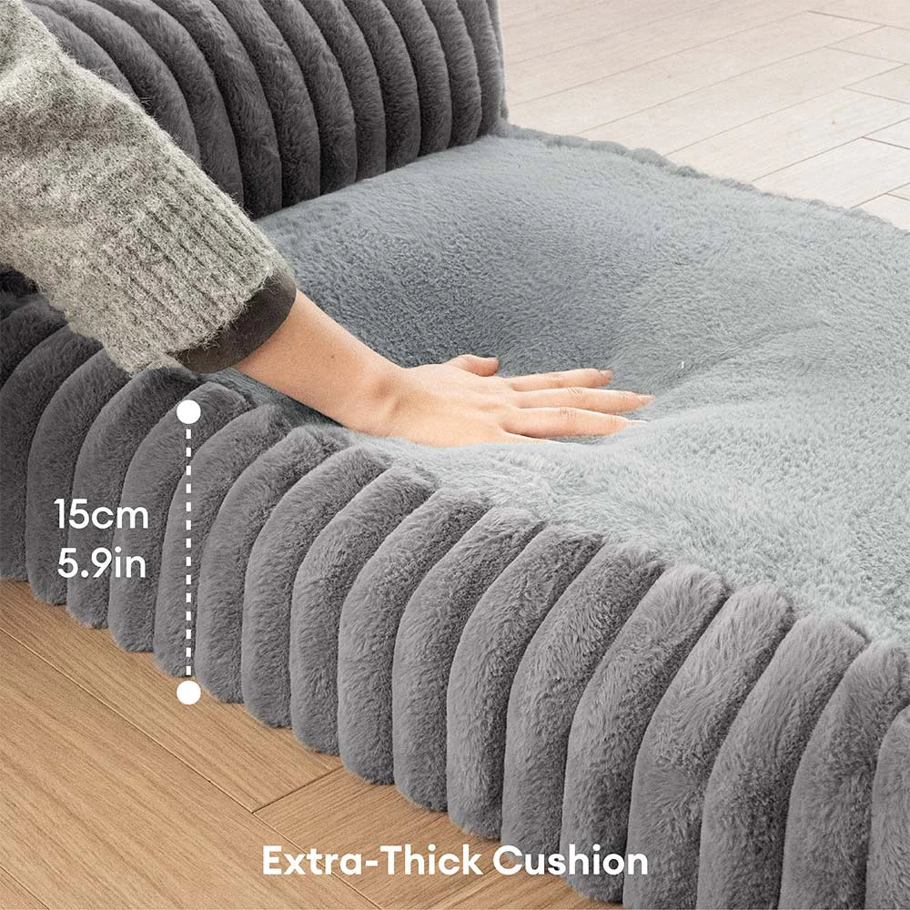 Mini Plush Home-Style Backrest Orthopaedic Bed for Small Dogs - TinyNest