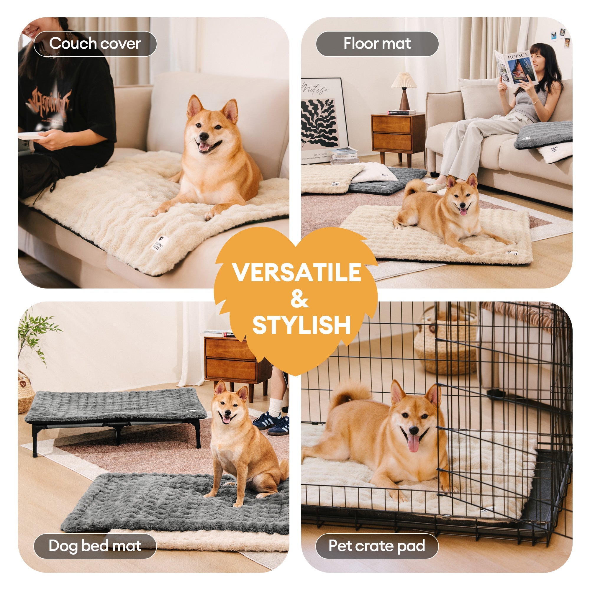 Cosy Plush Warm Washable and Portable Pet Mat - ThermoPad