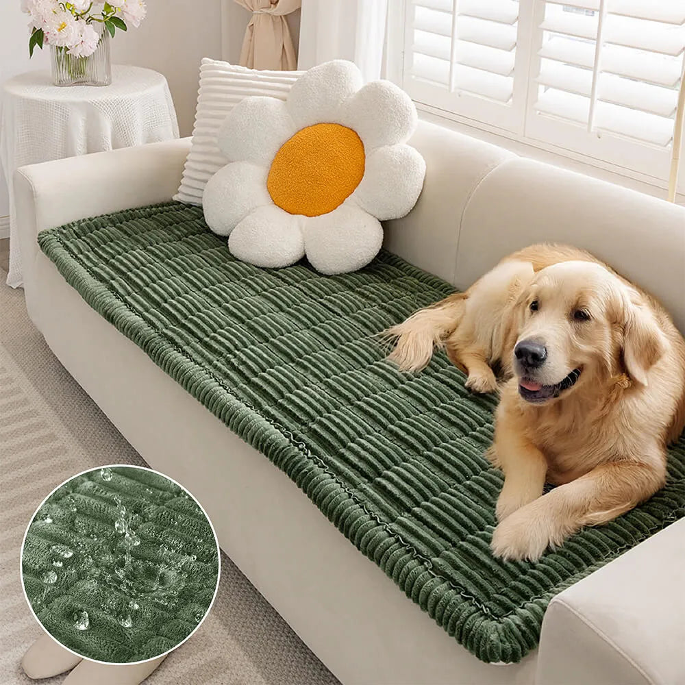Waterproof Lazy Soft Flannel Breathable Pet Mat Non-slip Sofa Cover