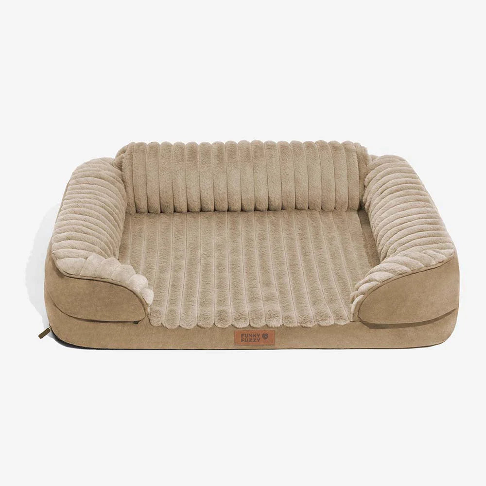 Fluffy Plush Orthopaedic Washable Bolster Dog Bed - ComfyPaws