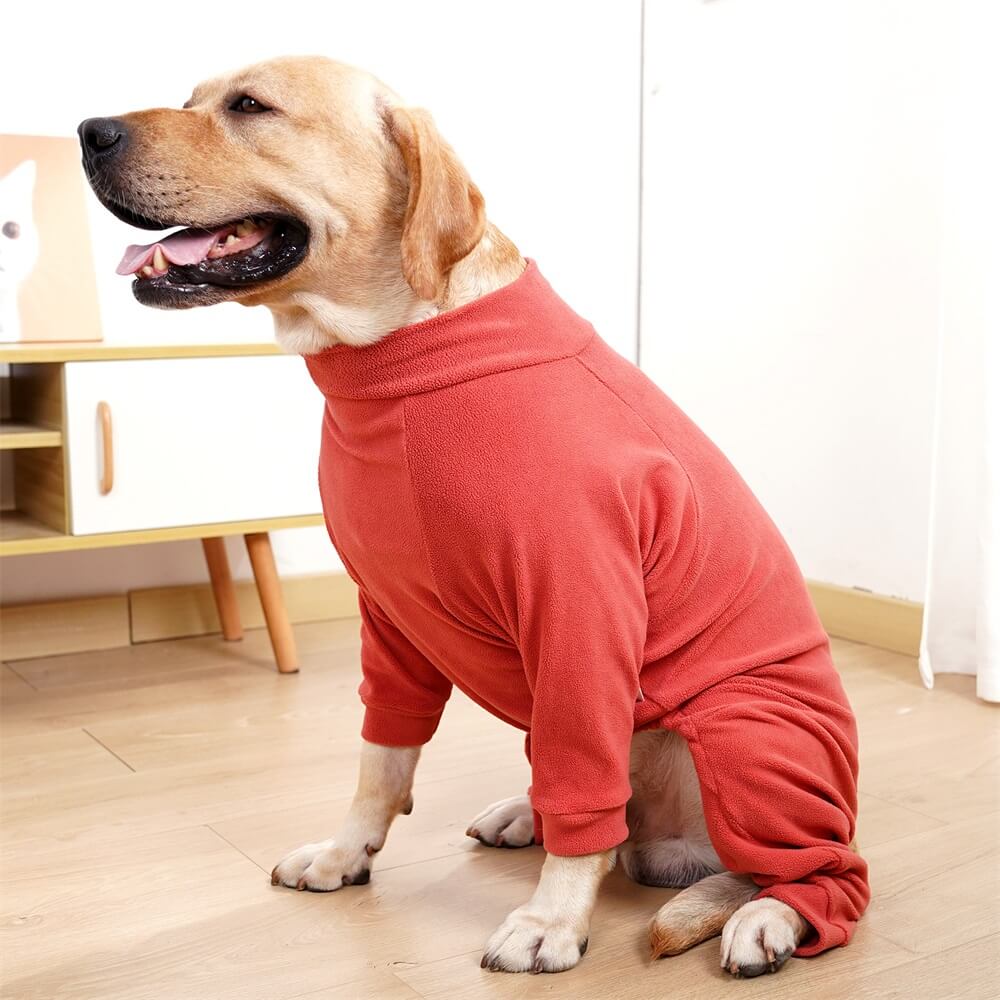 Cosy Fleece Dog Jumper Pyjamas - Dog Sleepwear for Large Dogs