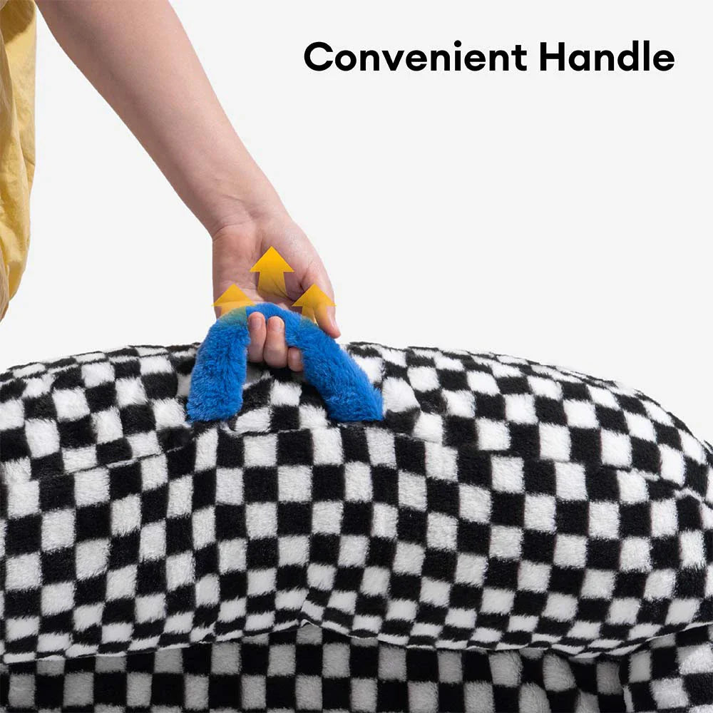 Chequerboard Thick & Fluffy Washable Orthopaedic Dog Sofa Bed - CheckMate