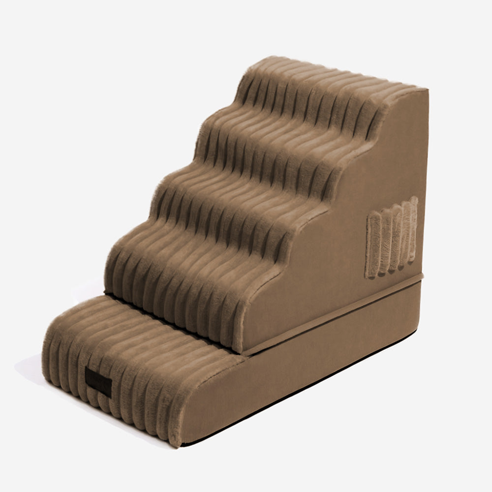 2 in 1 Fluffy Plush Sponge Detachable Pet Step&Bed - CreamyRamp