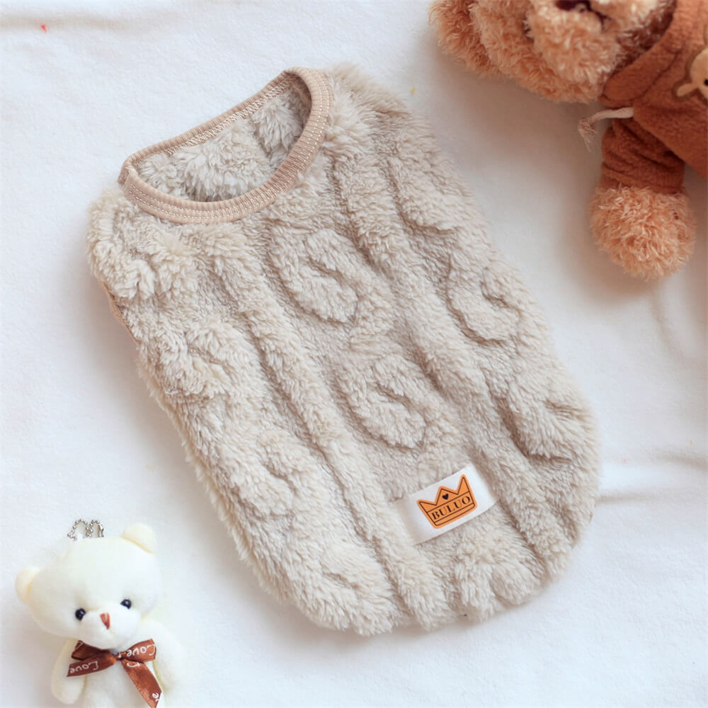 Cosy and Plush Fleece Dog Jumper – Available in Multiple Colours