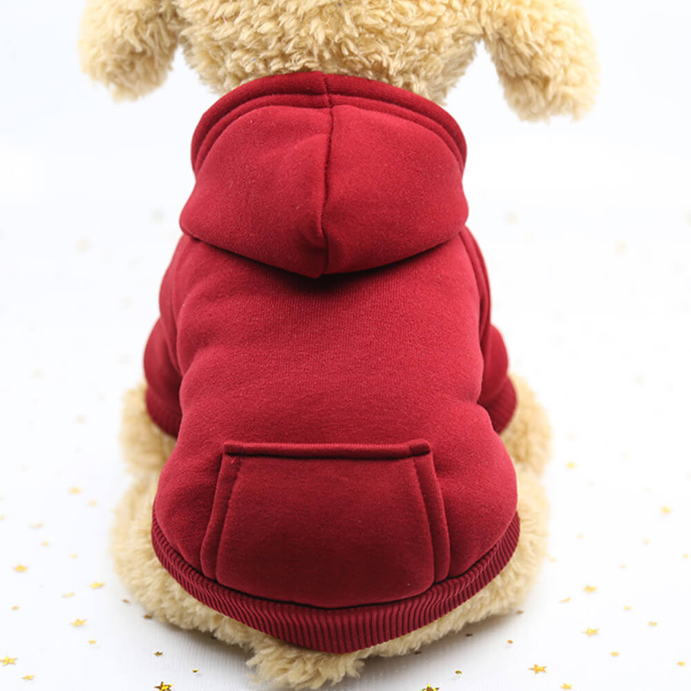 Autumn and Winter Pocket Sweatshirt Double Legs Sports Style MultiColour Pet Dog Clothes Dog Hoodie