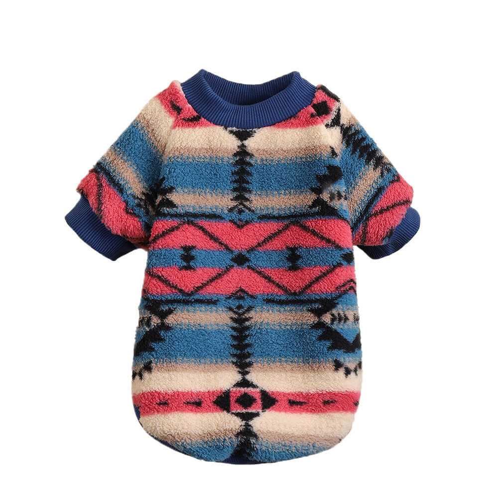 Colourful Striped Dog Clothes Sweater - Cosy & Fashionable Winter Wear Dog Jumper