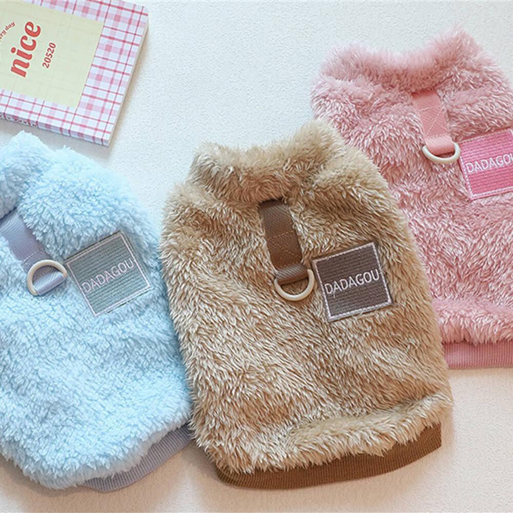 Comfortable and Stylish Fuzzy Dog Jumper - Dog Clothing Perfect for Winter Walks