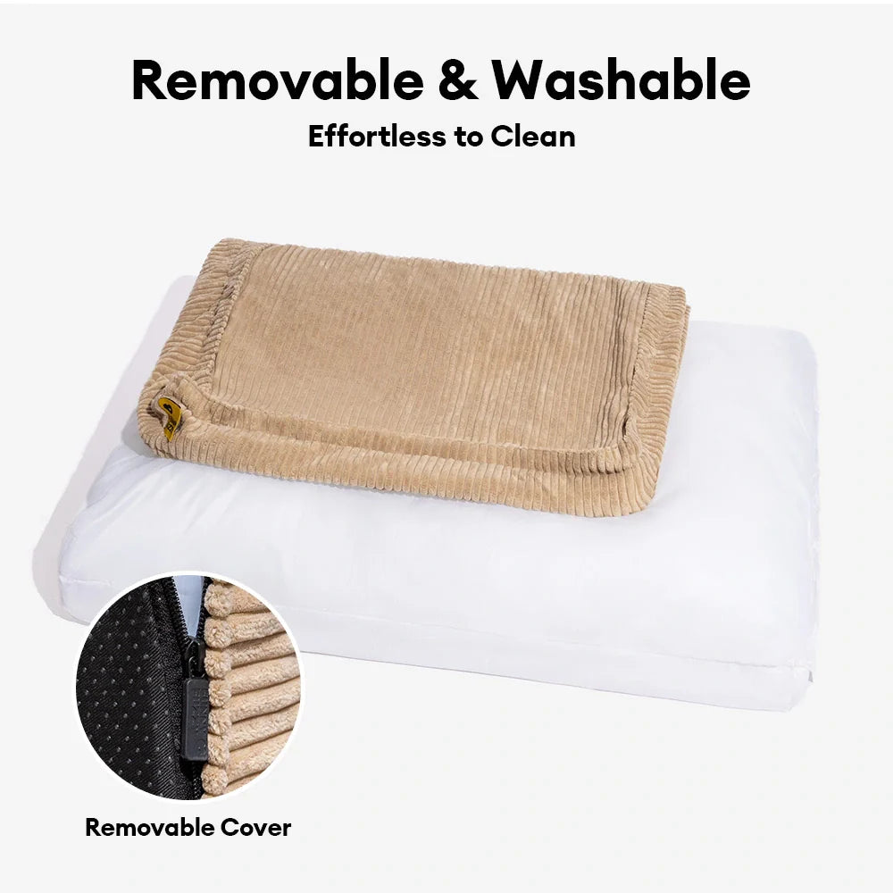 Fluffy Warm Detachable Orthopaedic Dog Bed - Checker Cocoon