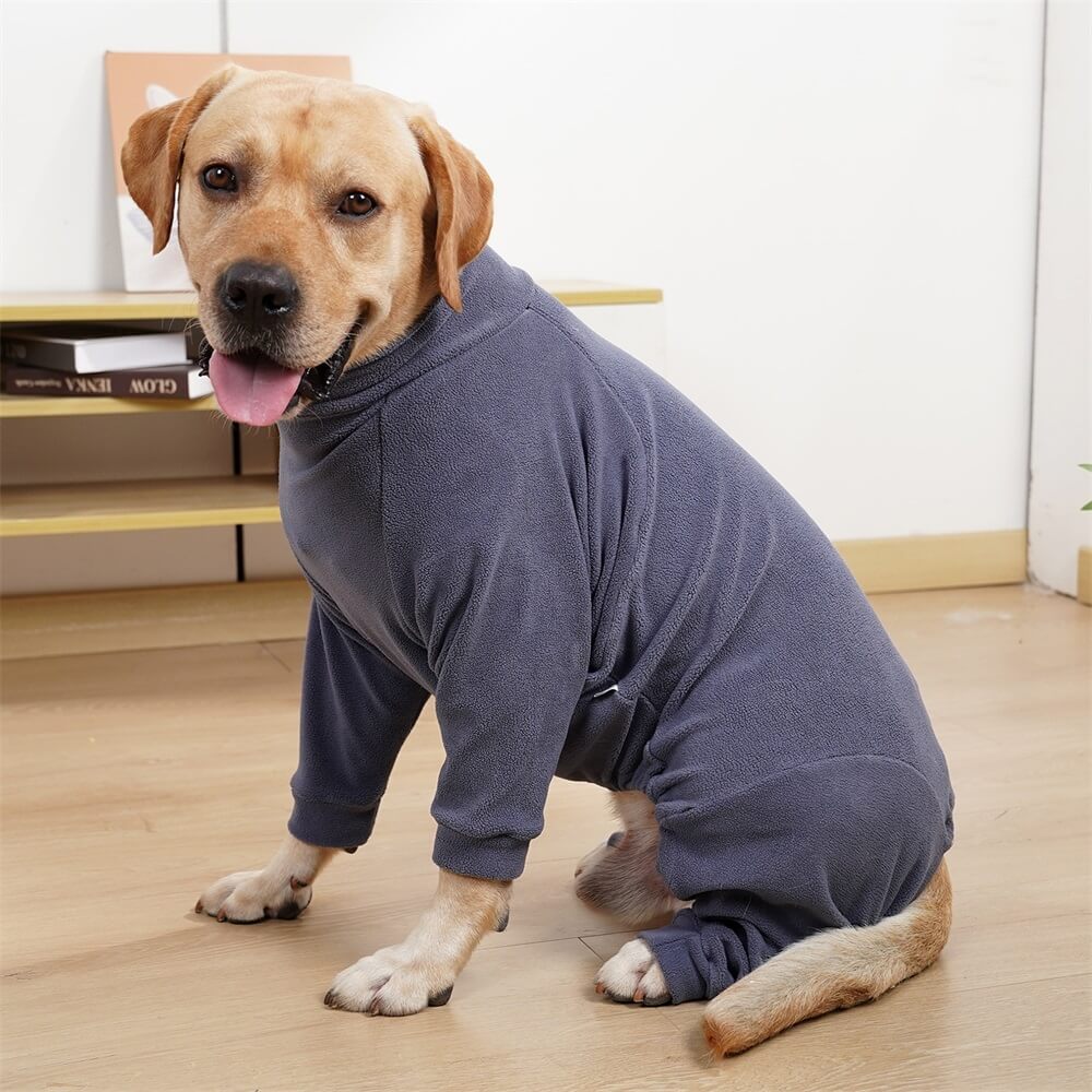 Cosy Fleece Dog Jumper Pyjamas - Dog Sleepwear for Large Dogs