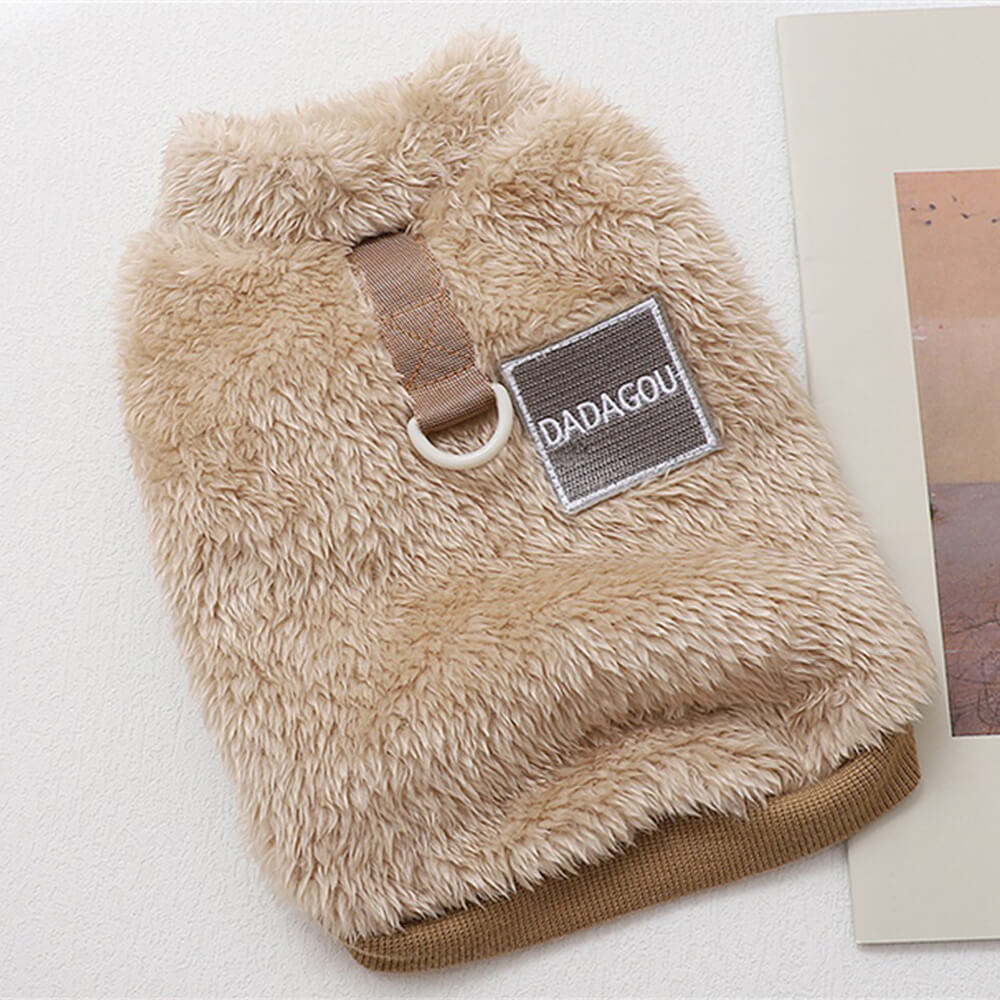 Comfortable and Stylish Fuzzy Dog Jumper - Dog Clothing Perfect for Winter Walks